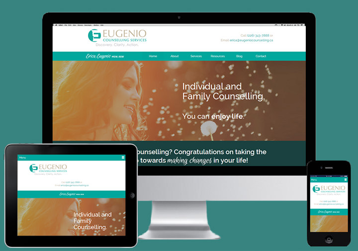 Counselling website design and SEO